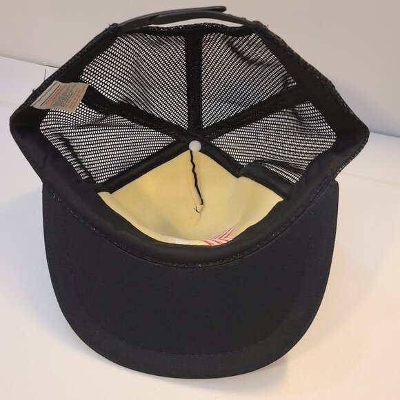 Vintage 90s Yokohama Embroidered Adjustable Mesh Trucker Hat - Picture 5 of 6